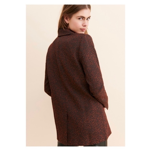 Hutch Anthropologie Brown Wool Oversized Blazer Jacket Coat 3X NWT - Picture 6 of 16